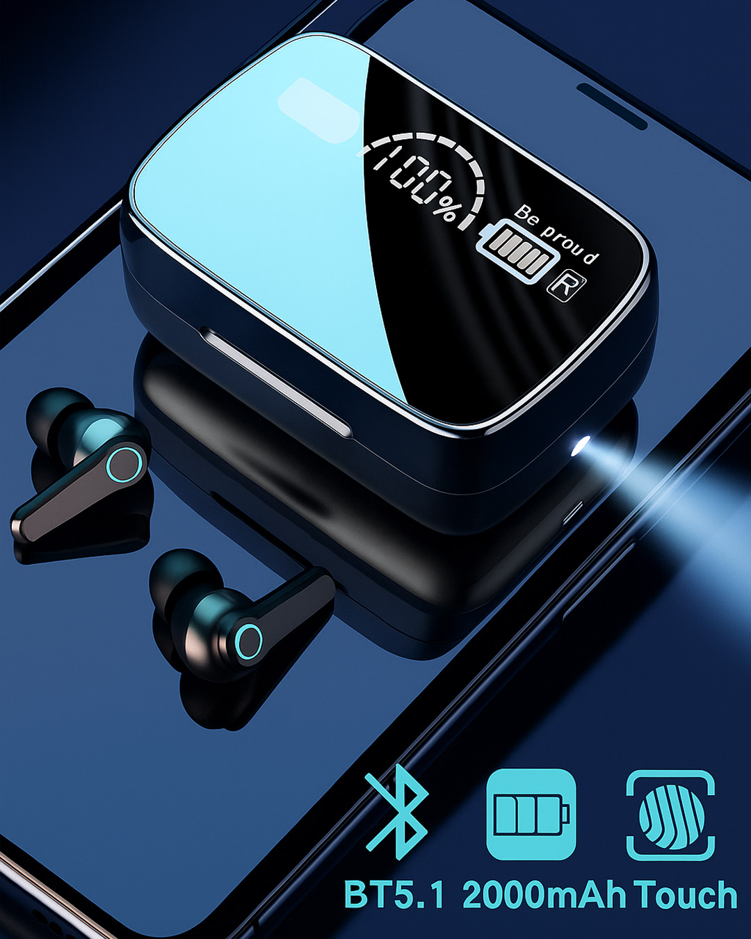 هدست بلوتوثی m19 pro کد 6362