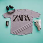 تیشرت مردانه مدل ZARA (طوسی)