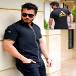 پیراهن نیم آستین مردانه مدل soprx(مشکی) کد 6307